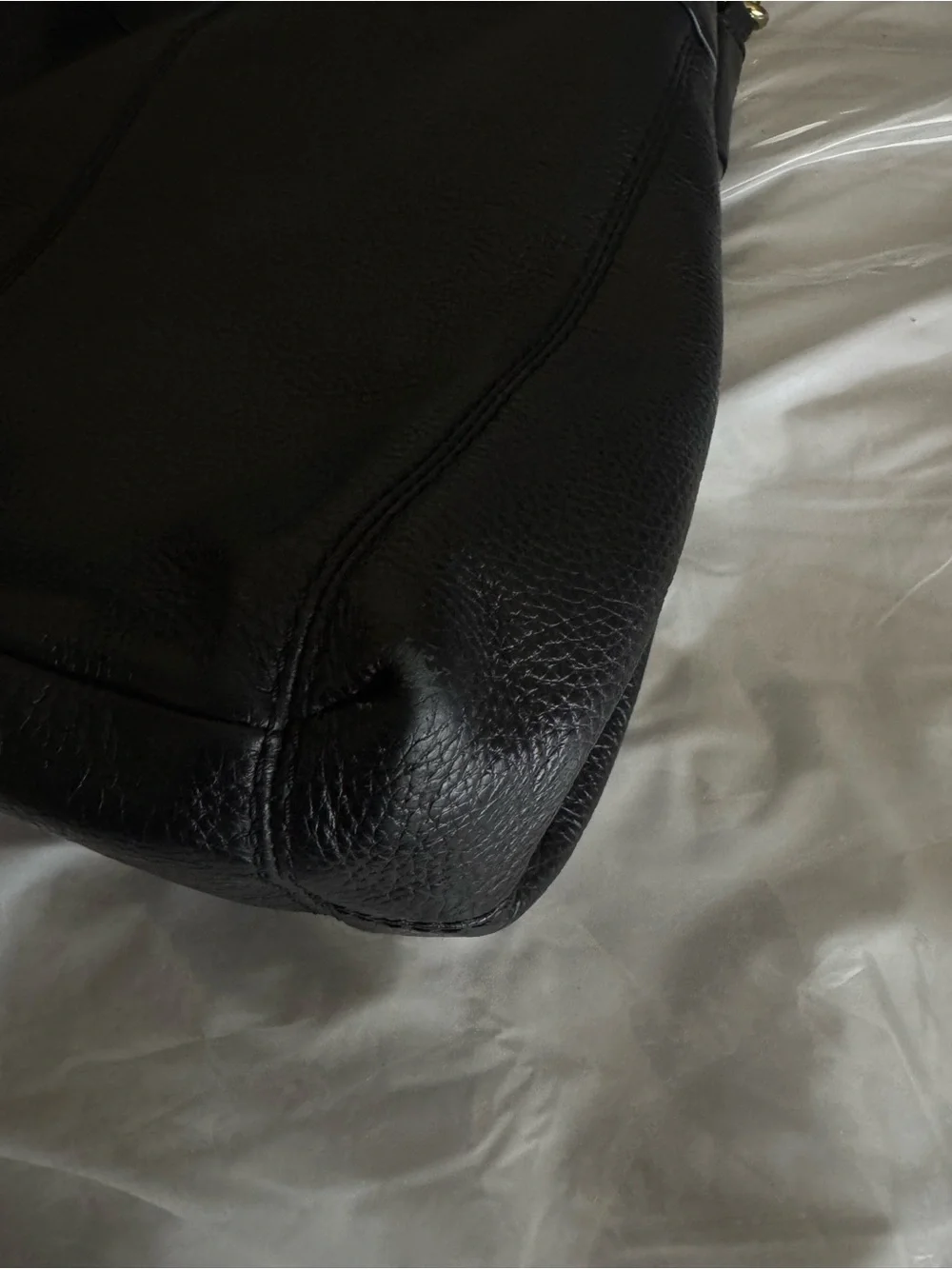 Coach Lexy Black Leather hobo Shoulder bag